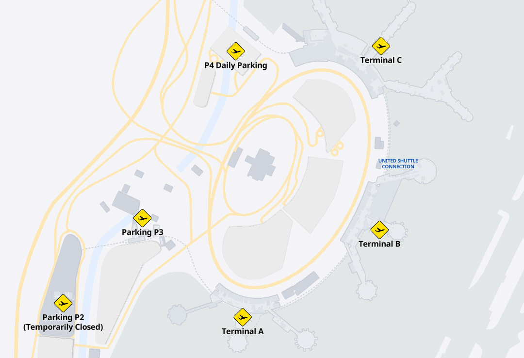 Terminals Maps EWR Newark Liberty Airport 