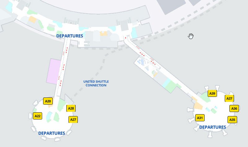 Terminal A Map Newark Liberty International Airport (EWR)